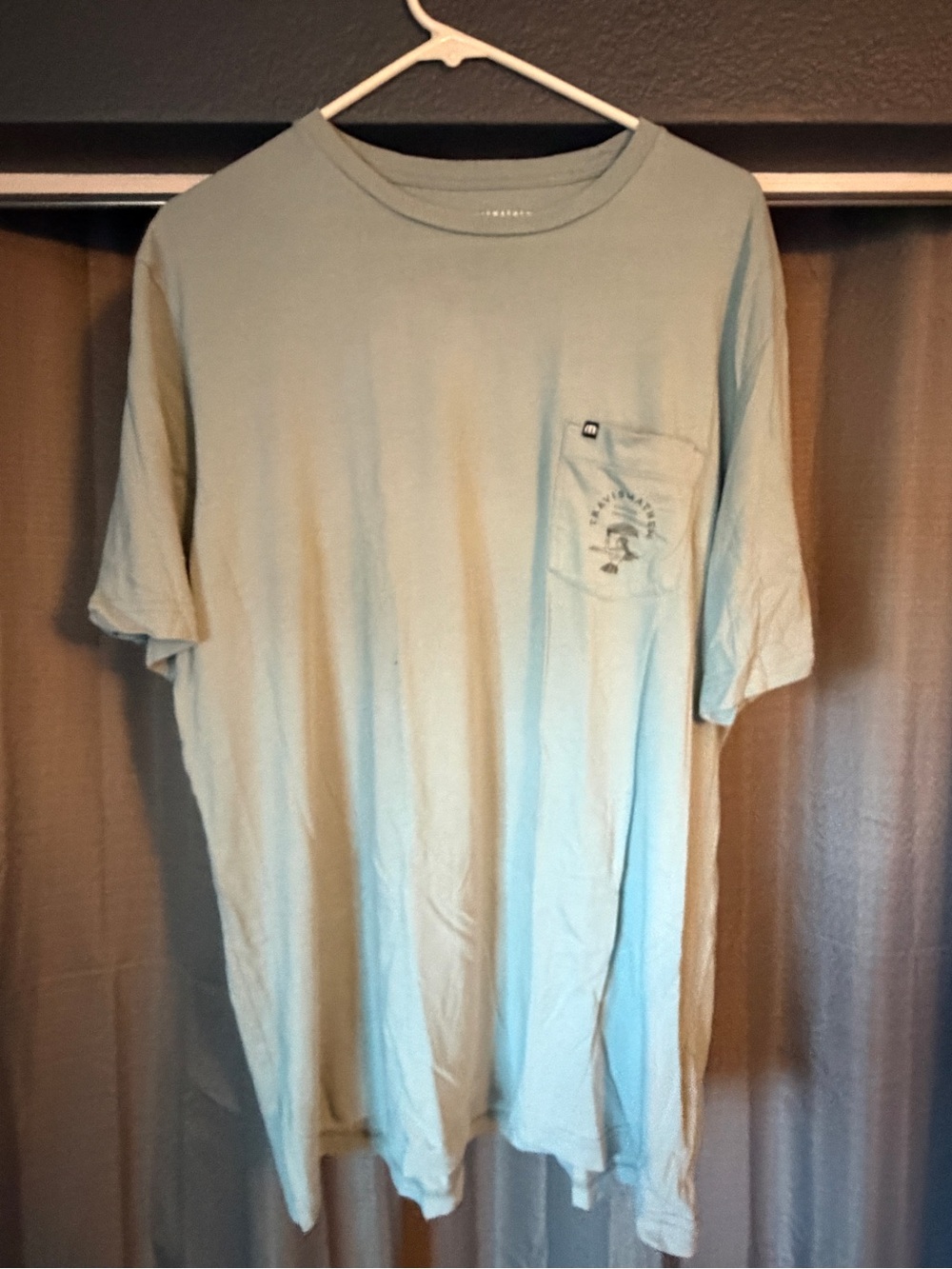 Travis Mathew Light Blue Pocket Tee with Small Logo